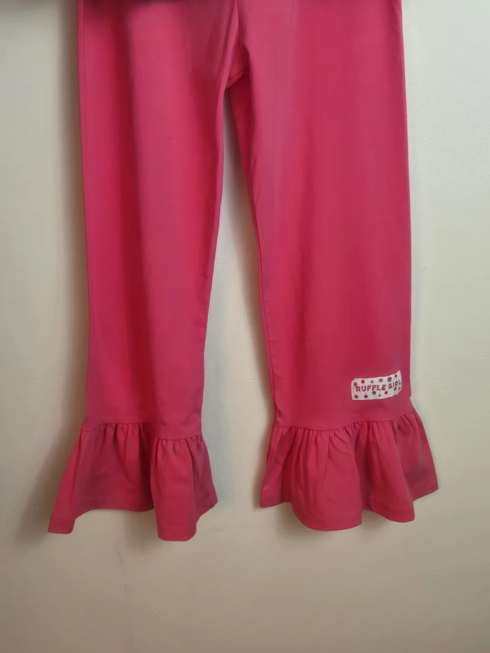 Ruffle Girl Teal Snowflake Tunic with Bright Pink Ruffle  Pants